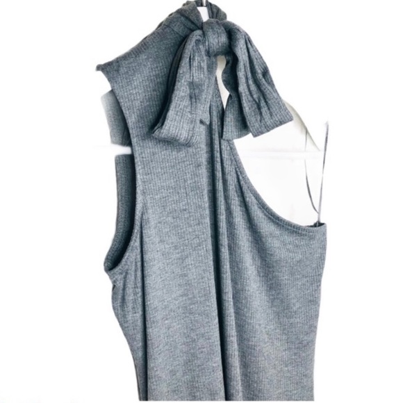 Ribbed Knit Dress One Shoulder Cutout Bodycon NWT 1.State Cocktails Sexy XS - Picture 2 of 11